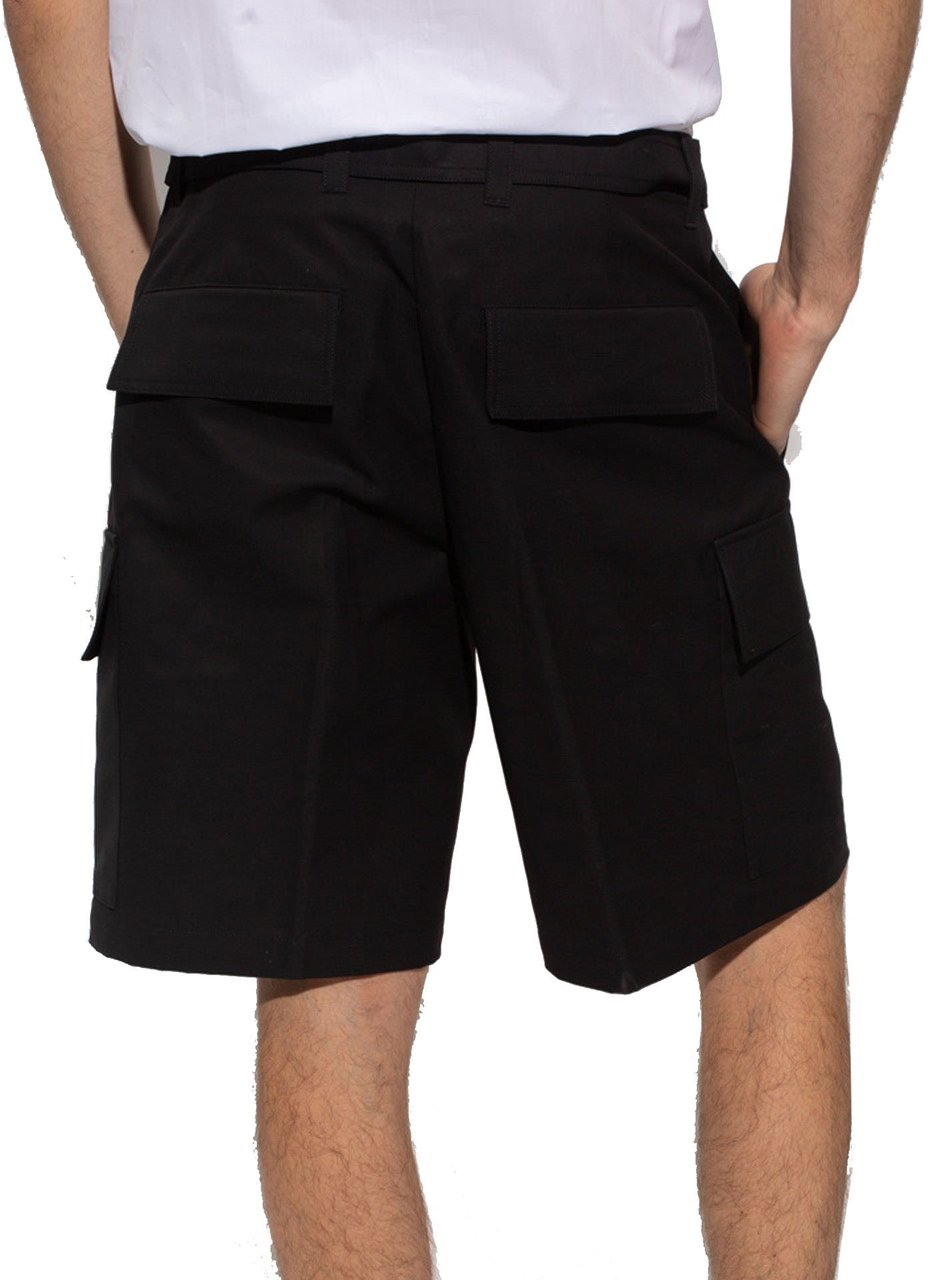 Jil Sander Jil Sander Cotton Cargo Shorts Zwart