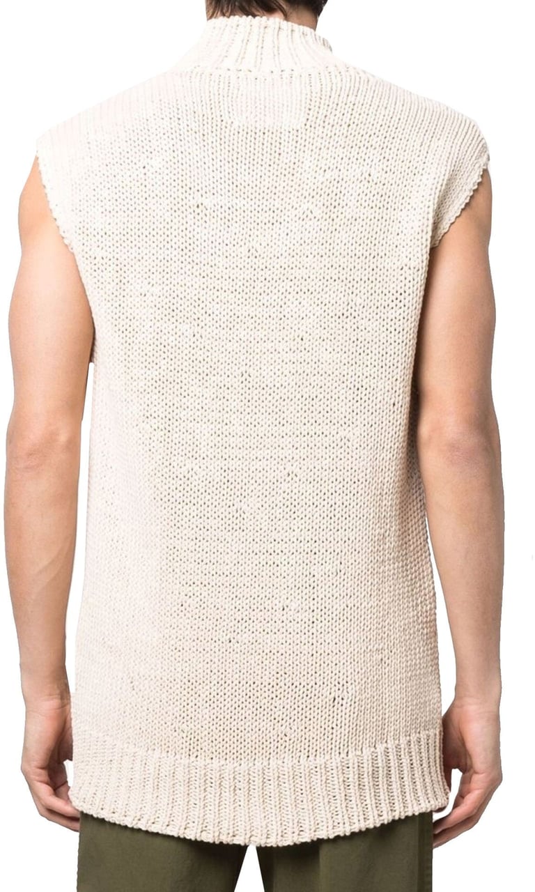 Jil Sander Jil Sander Slogan Print Vest Pullover Beige