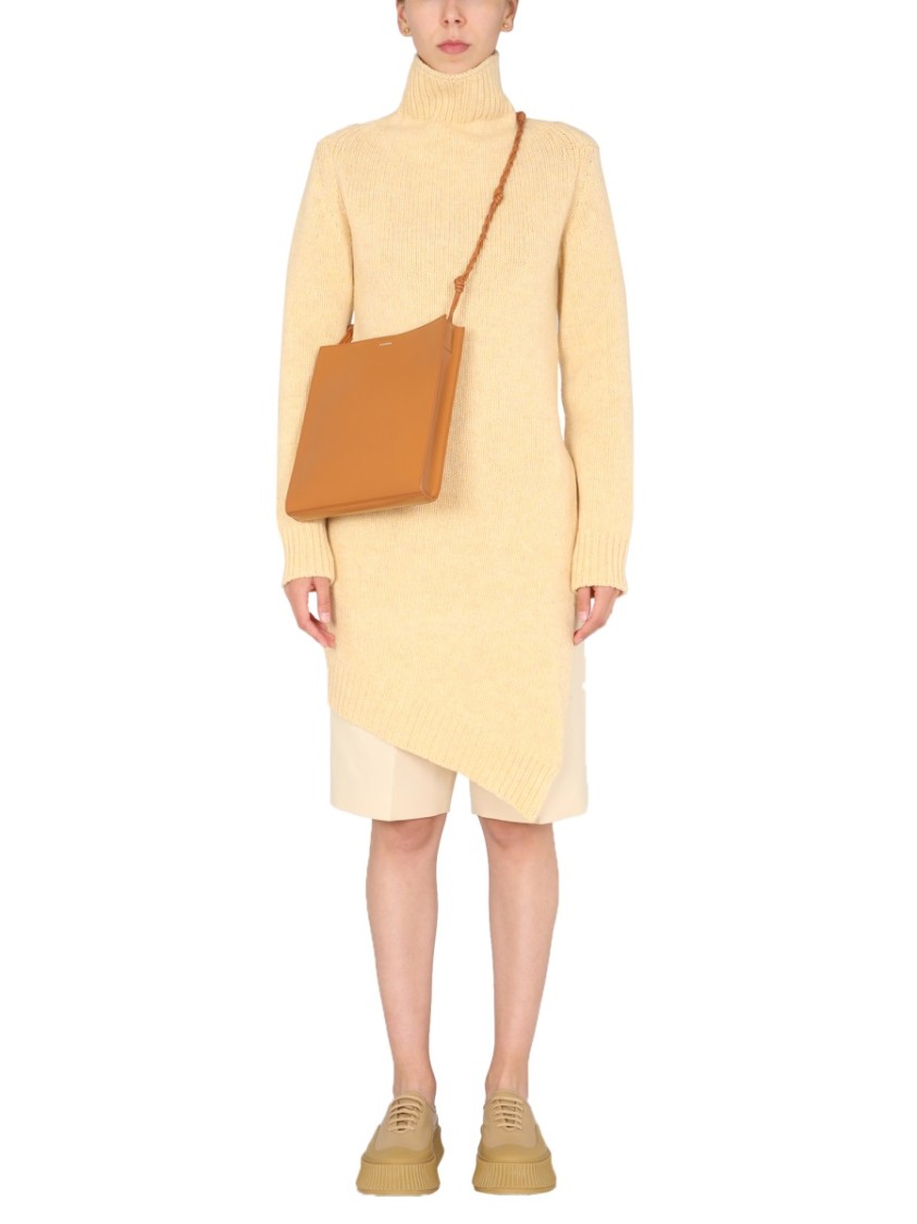 Jil Sander Long Asymmetric Sweater Neutraal