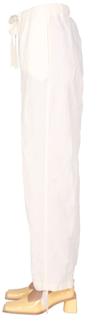 Jil Sander Relaxed Fit Trousers With Drawstring Waist Neutraal