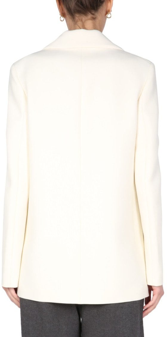 Jil Sander Inverted Lapel Tailored Blazer Wit