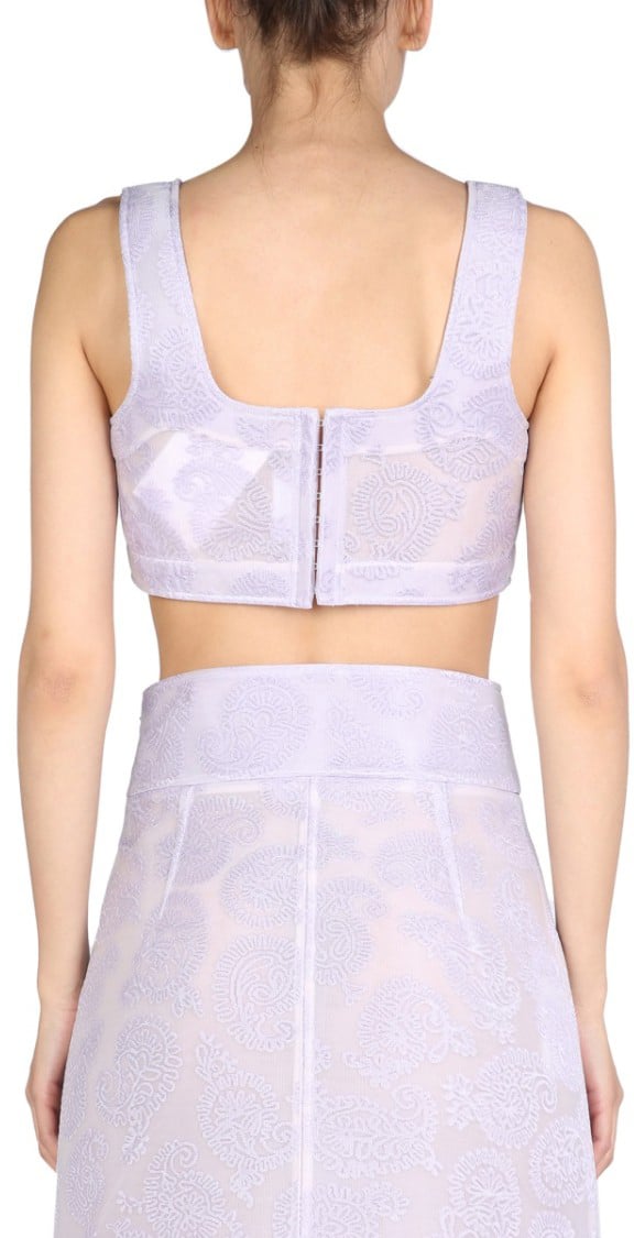 Jil Sander Embroidery Top Wit