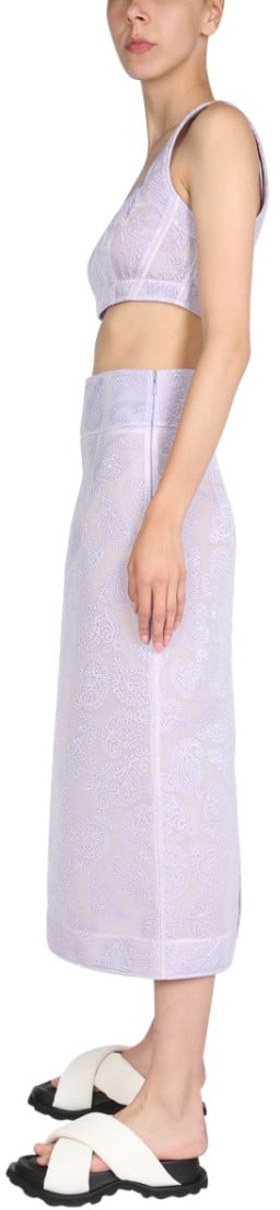 Jil Sander Embroidery Top Wit