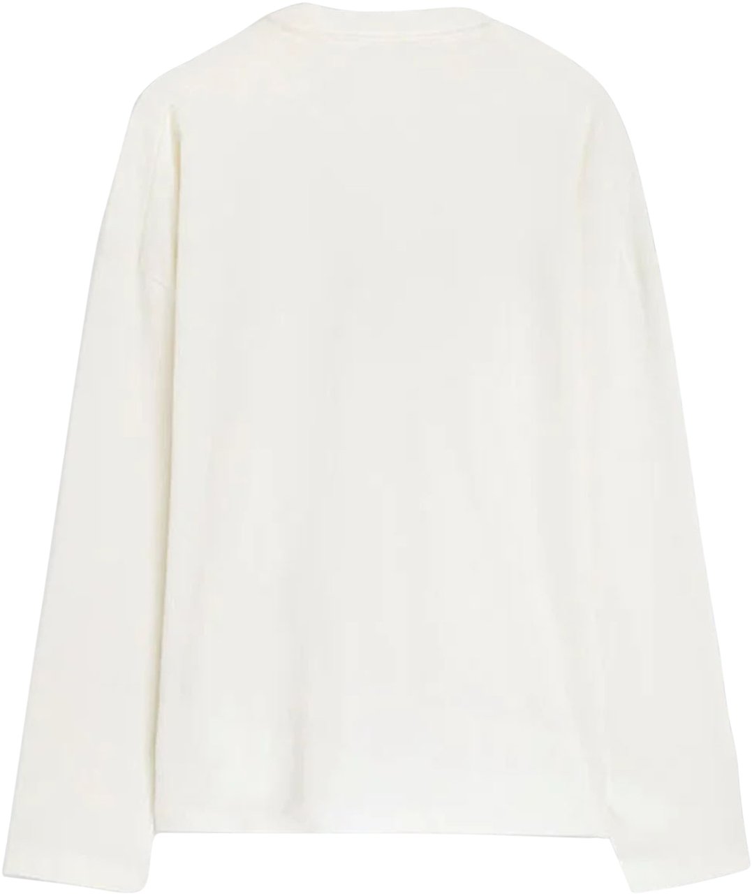Jil Sander LOGO PRINT LONG SLEEVE T-SHIRT WHITE Wit