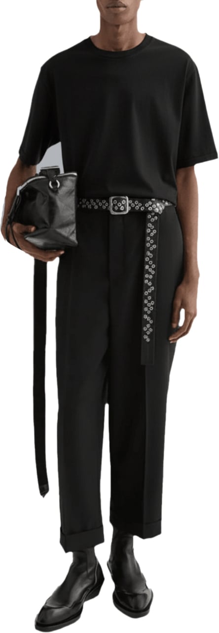 Jil Sander SEASONAL PRINT T-SHIRT BLACK Zwart