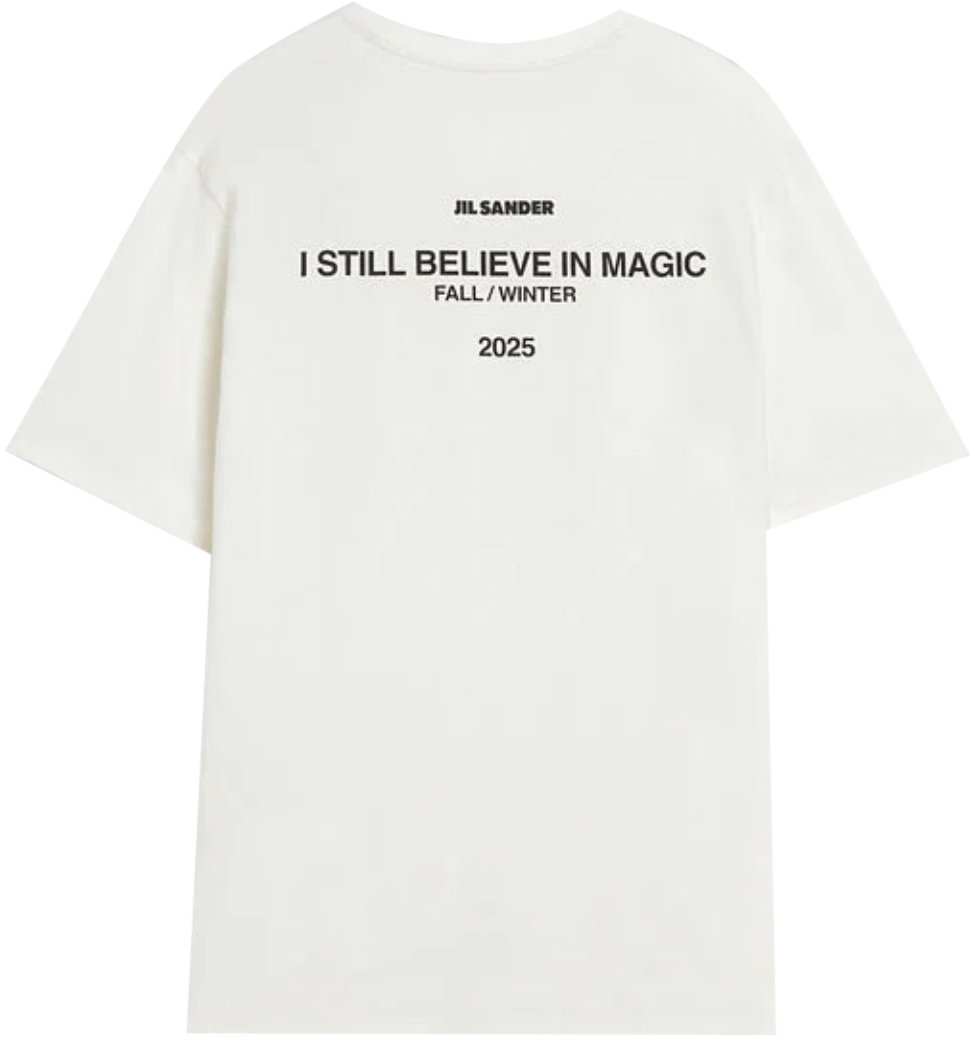 Jil Sander SEASONAL PRINT T-SHIRT WHITE Wit