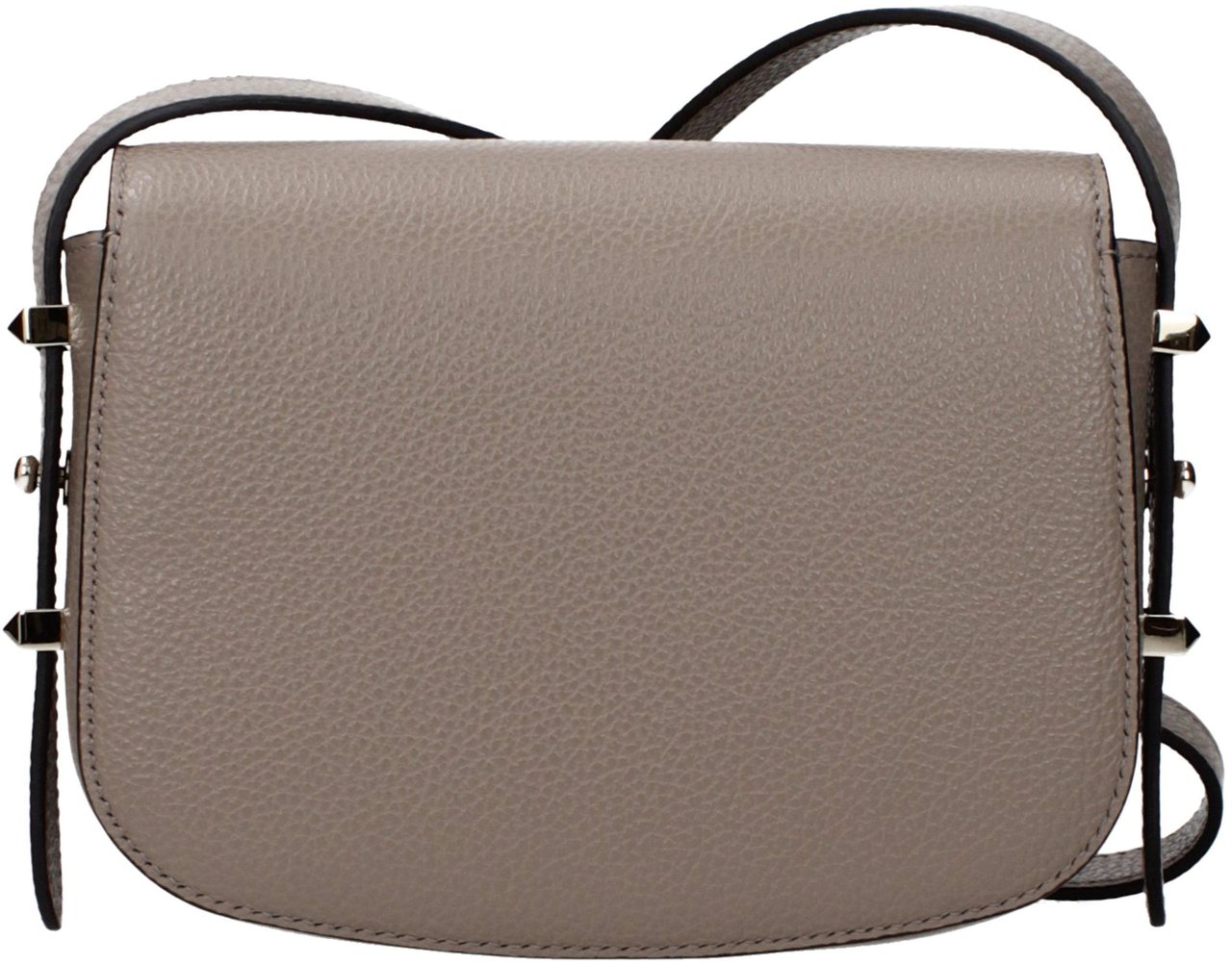 Jimmy Choo Gray Leather Crossbody Bag Grijs