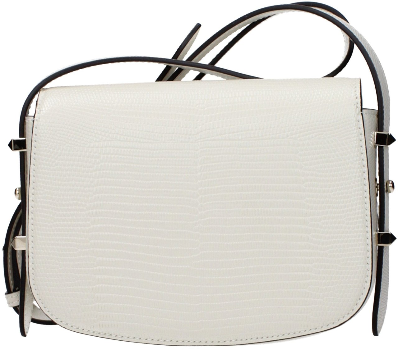Jimmy Choo White Leather Shoulder Bag Wit