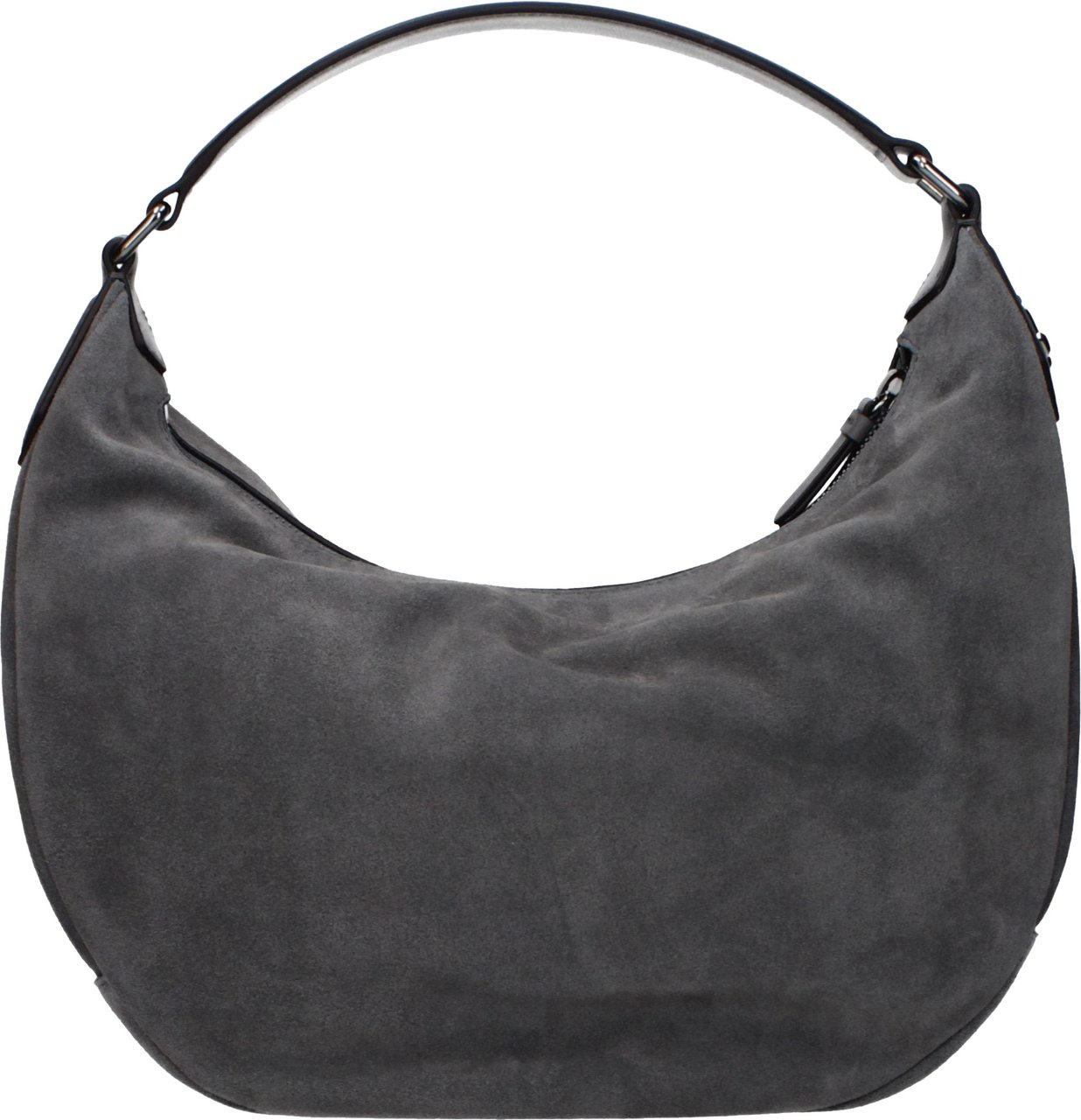 Jimmy Choo Gray Leather Shoulder Bag Grijs
