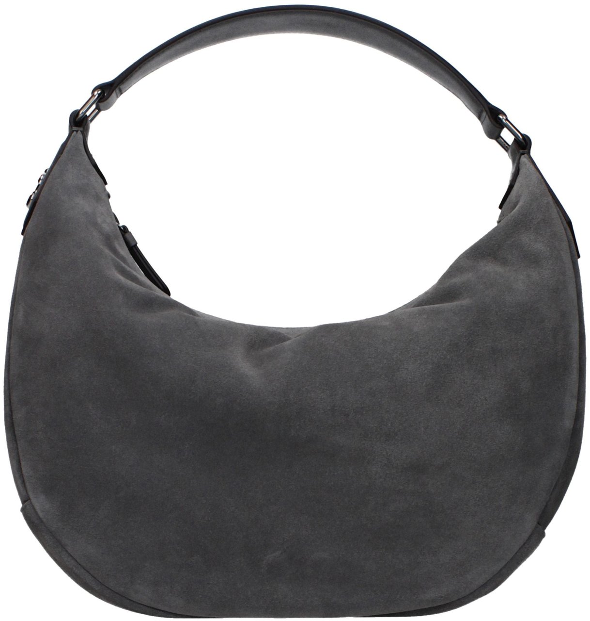Jimmy Choo Gray Leather Shoulder Bag Grijs
