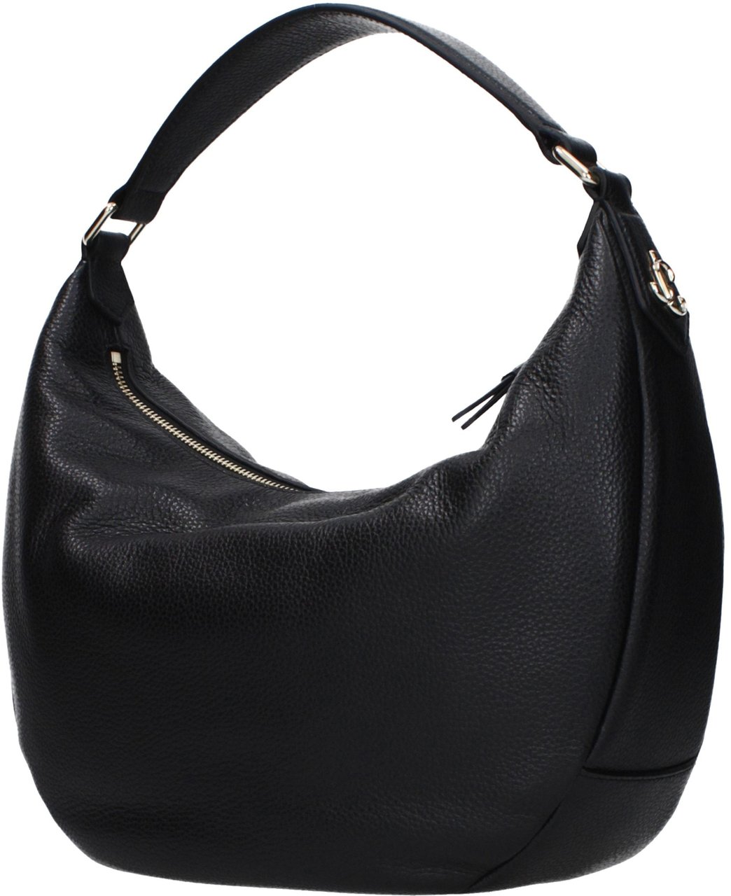 Jimmy Choo Black Leather Shoulder Bag Zwart