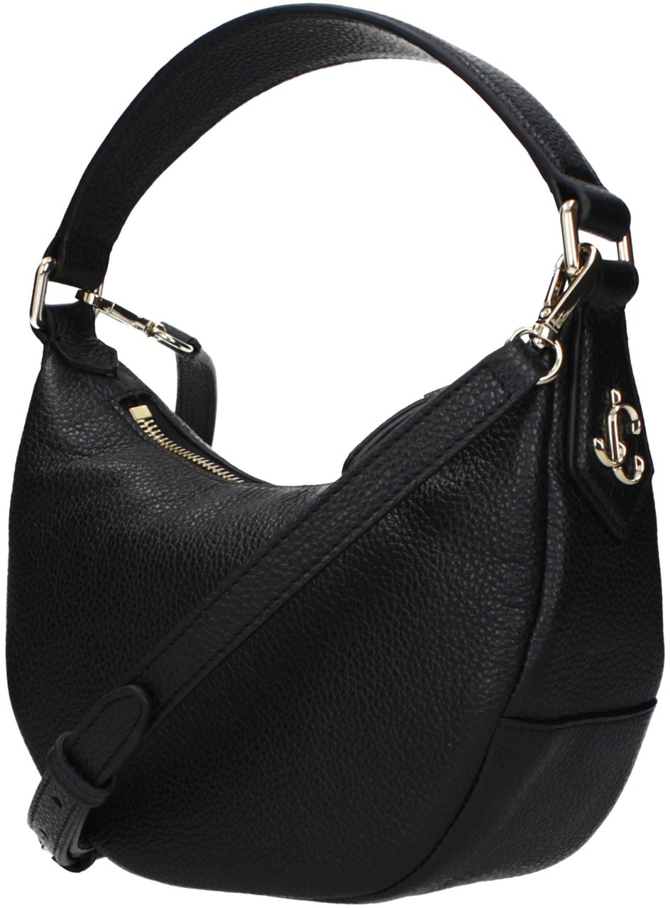 Jimmy Choo Black Leather Handbag Zwart
