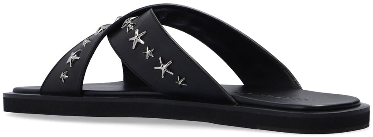 Jimmy Choo Jimmy Choo Palmo Leather Sandals Zwart