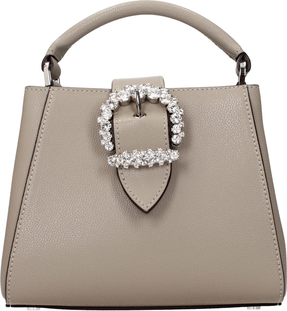 Jimmy Choo Gray Leather Handbag Grijs