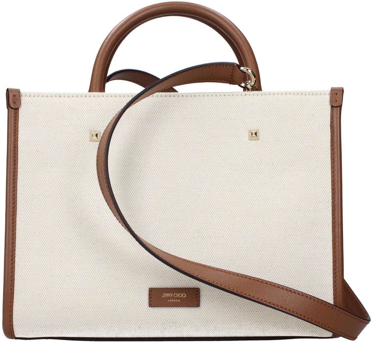 Jimmy Choo Beige Fabric Handbag Beige
