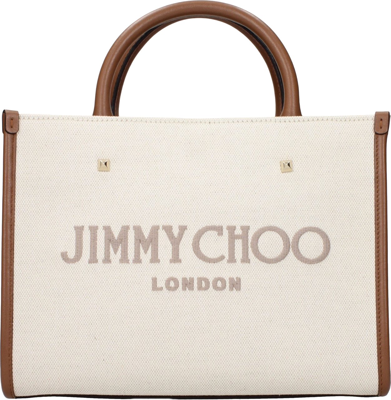 Jimmy Choo Beige Fabric Handbag Beige
