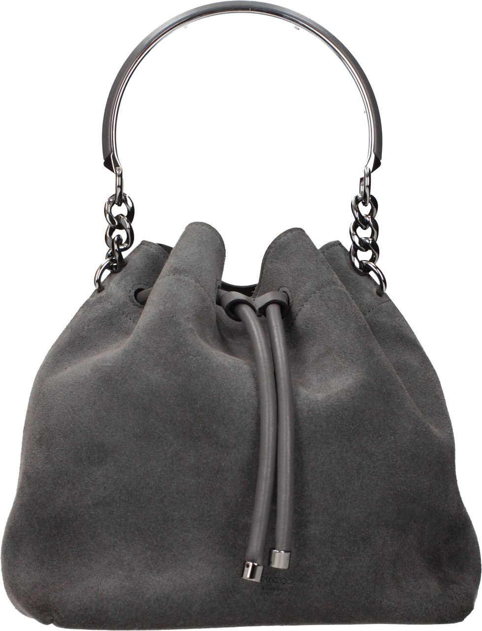 Jimmy Choo Gray Leather Handbag Grijs