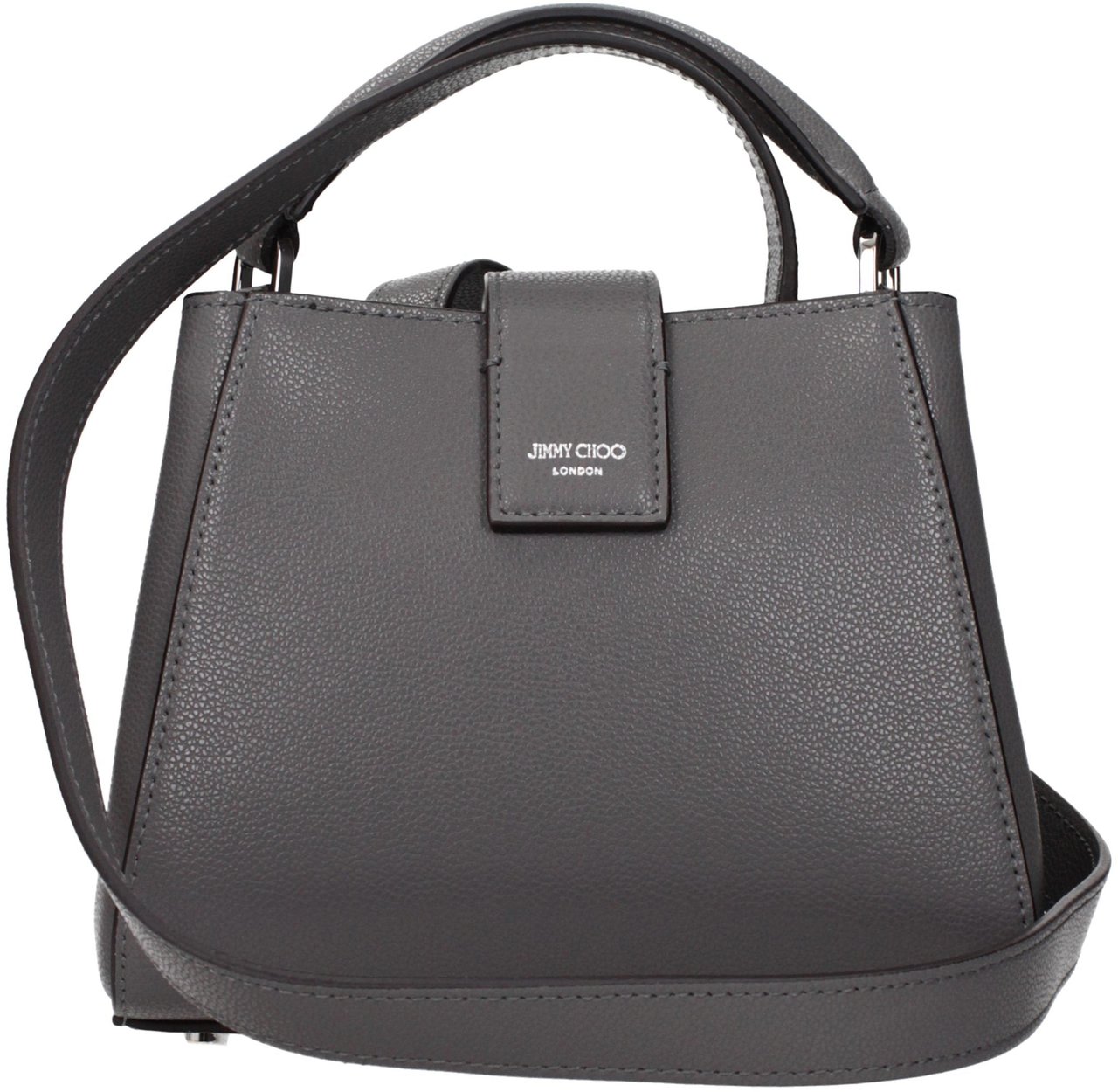 Jimmy Choo Gray Leather Handbag Grijs