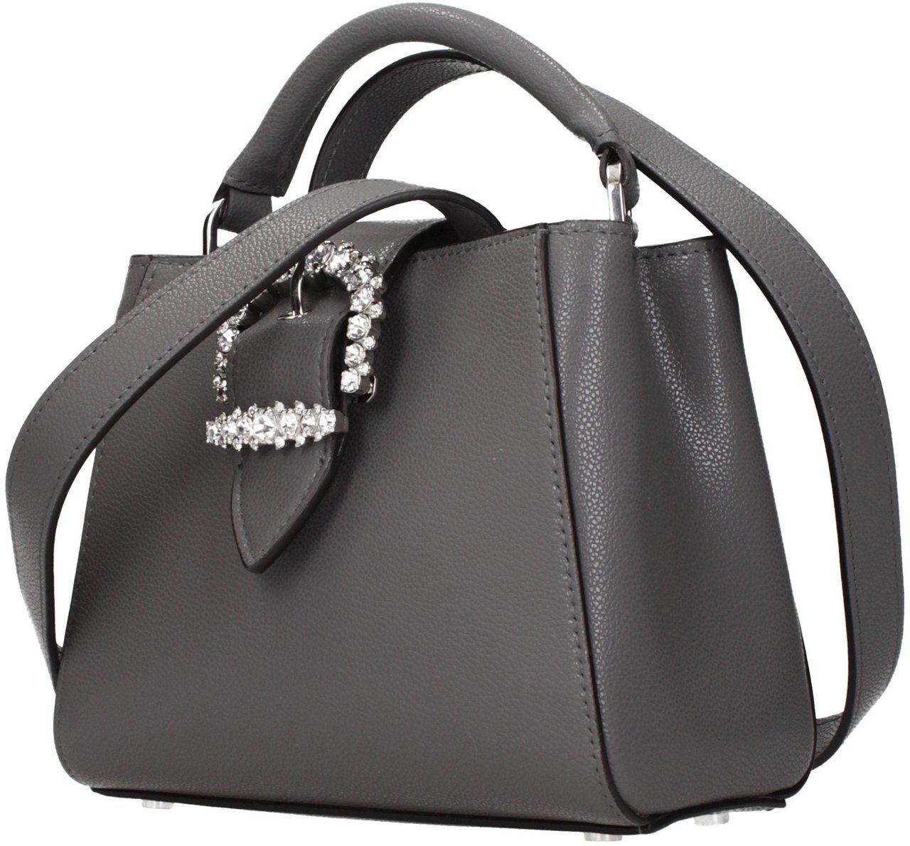 Jimmy Choo Gray Leather Handbag Grijs
