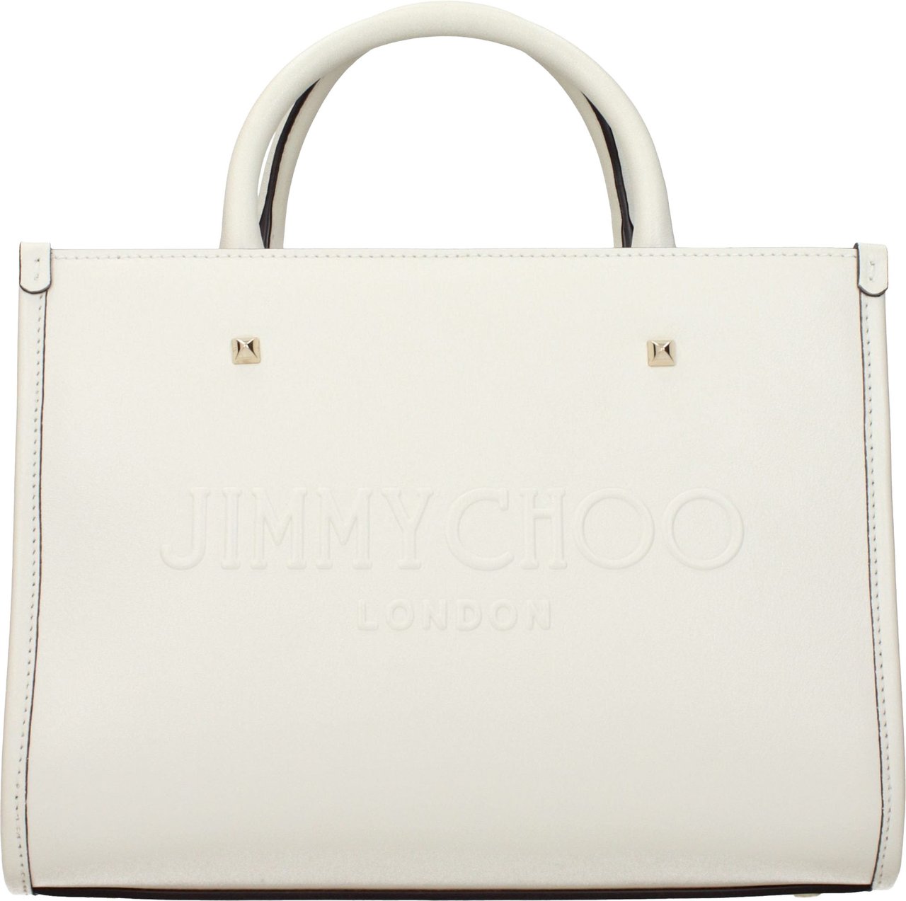 Jimmy Choo White Leather Handbag Wit