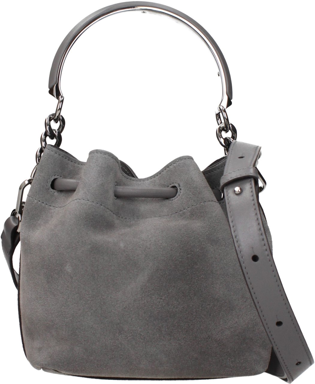 Jimmy Choo Gray Leather Handbag Grijs
