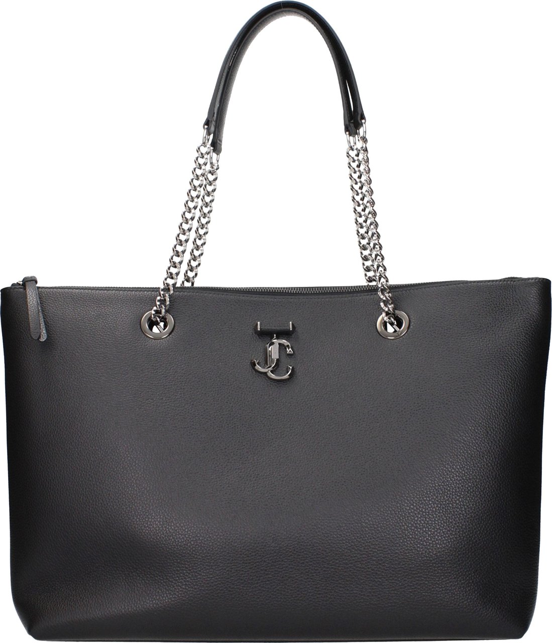 Jimmy Choo Black Leather Shoulder Bag Zwart