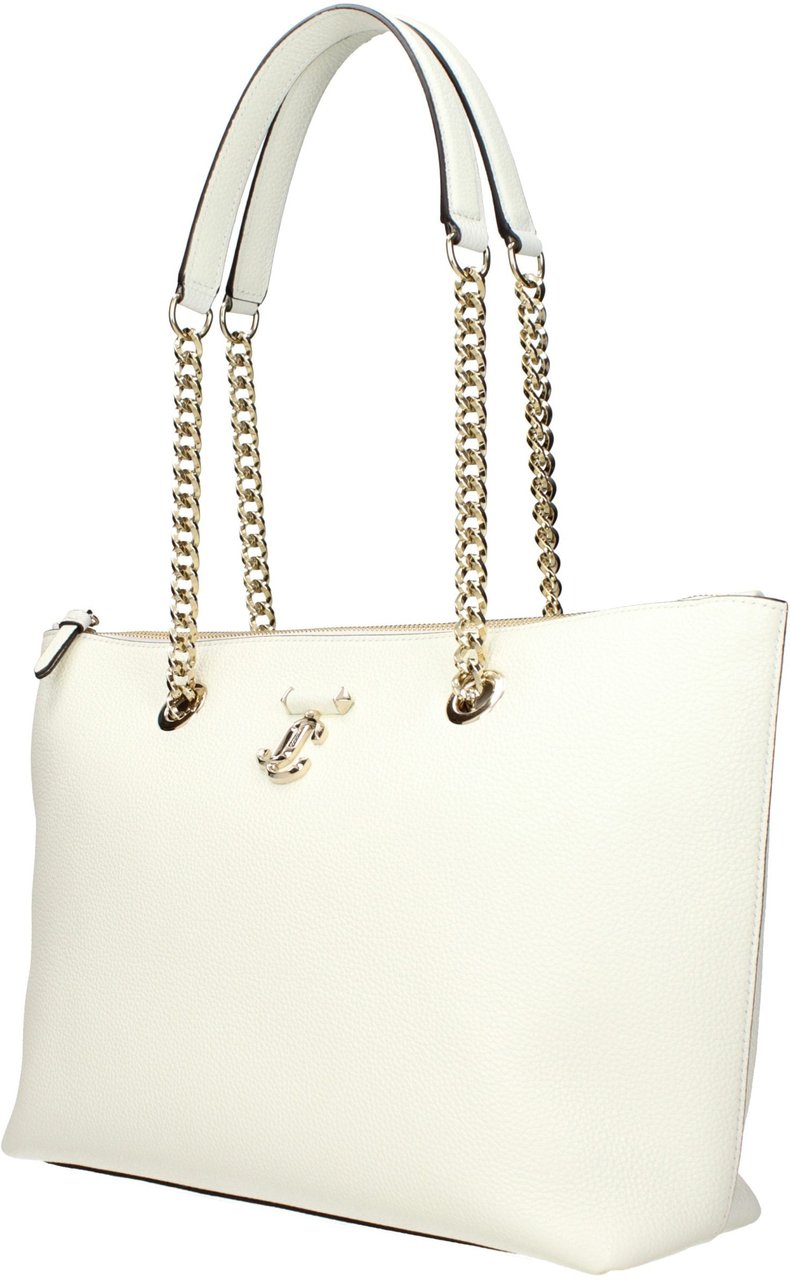 Jimmy Choo White Leather Shoulder Bag Wit