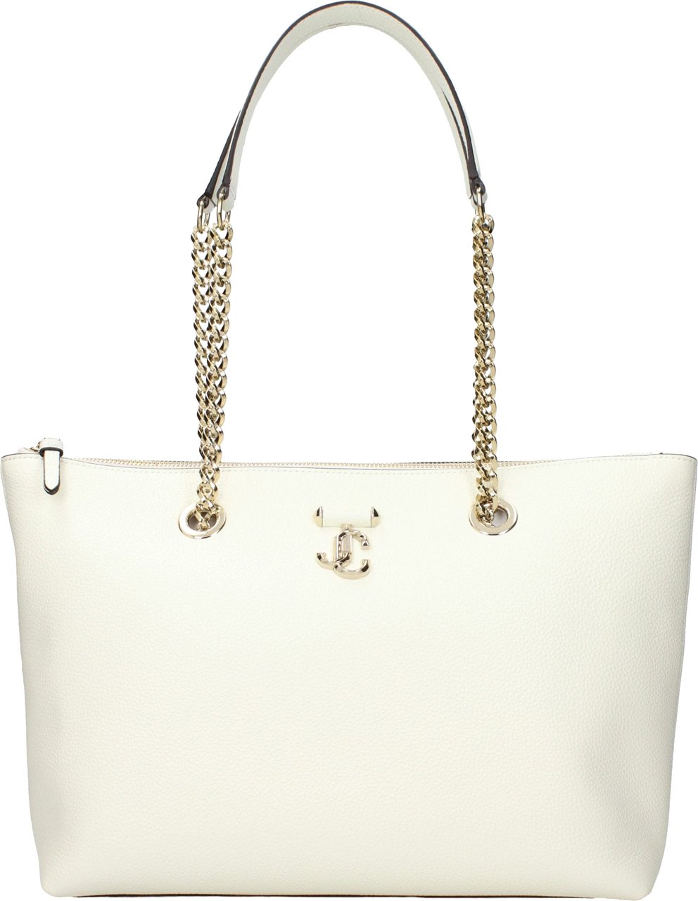 Jimmy Choo White Leather Shoulder Bag Wit