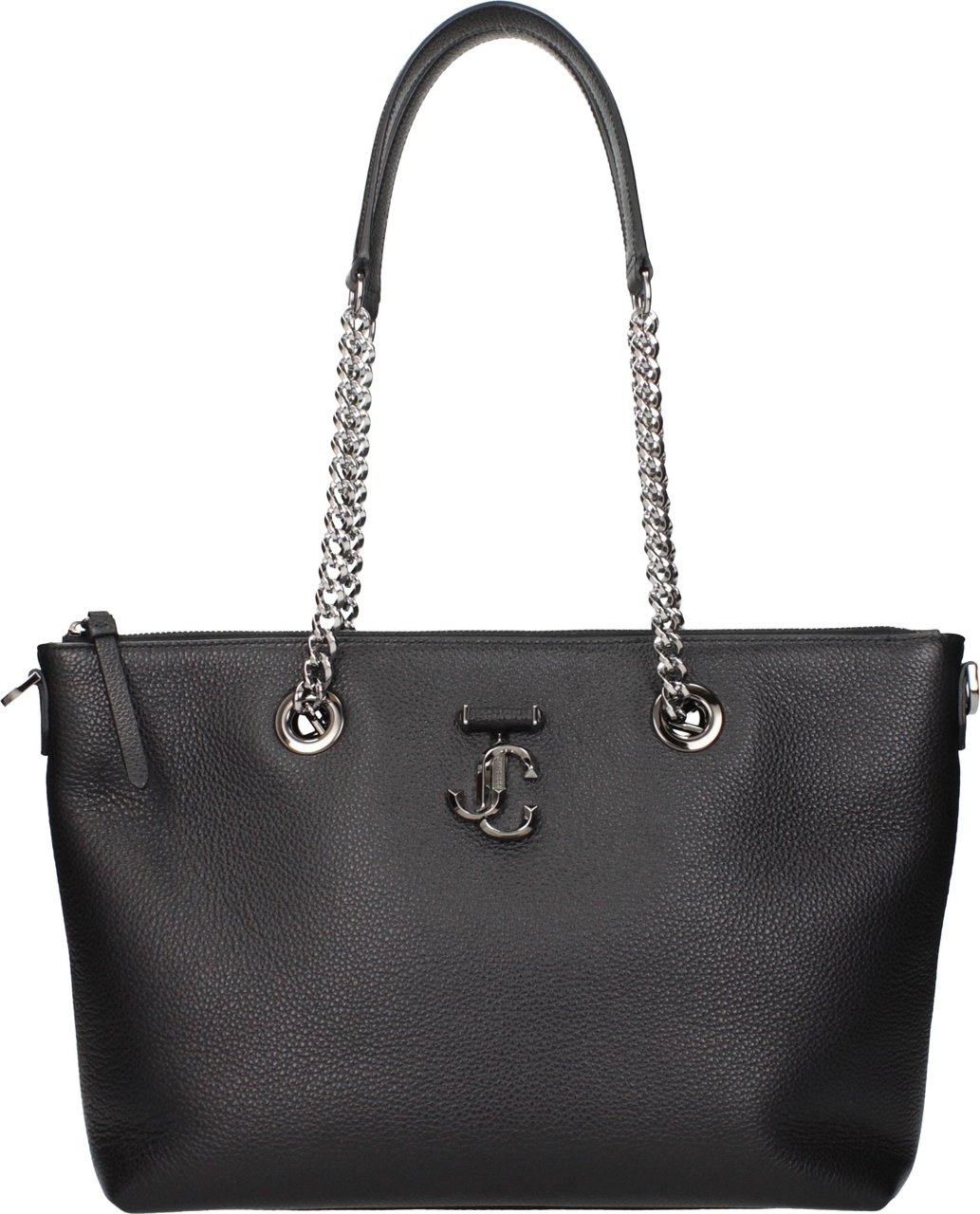 Jimmy Choo Black Leather Shoulder Bag Zwart