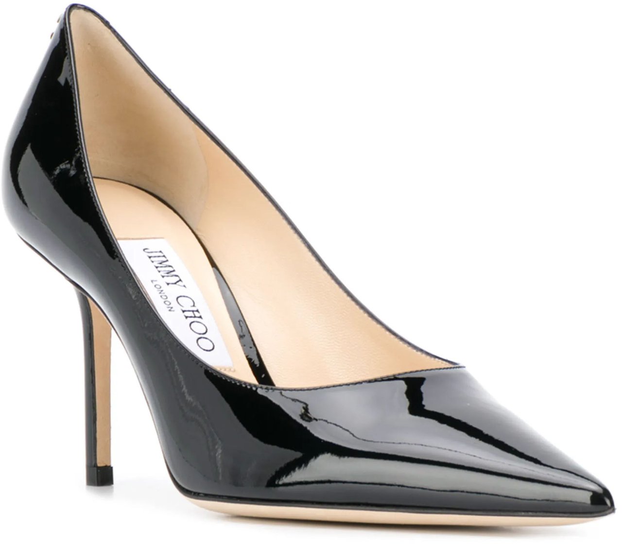 Jimmy Choo Black Love 85 Patent Leather Pumps Zwart