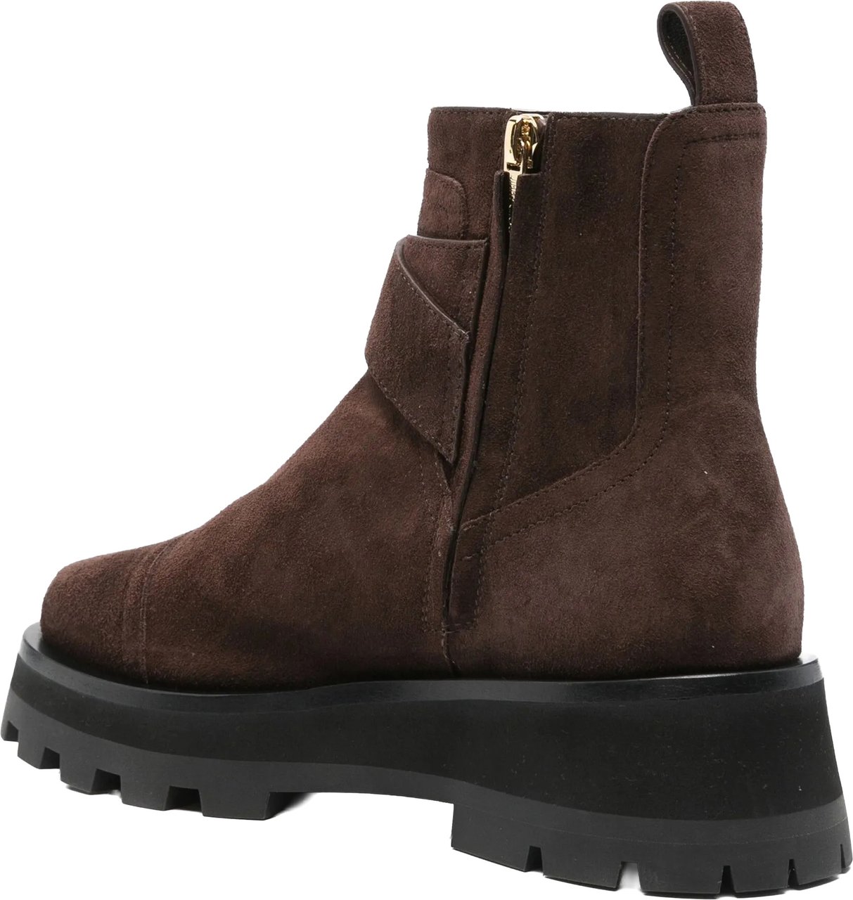 Jimmy Choo Brown Meena Flat Suede Ankle Boots Zwart