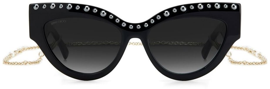 Jimmy Choo Black Acetate Sunglasses Zwart