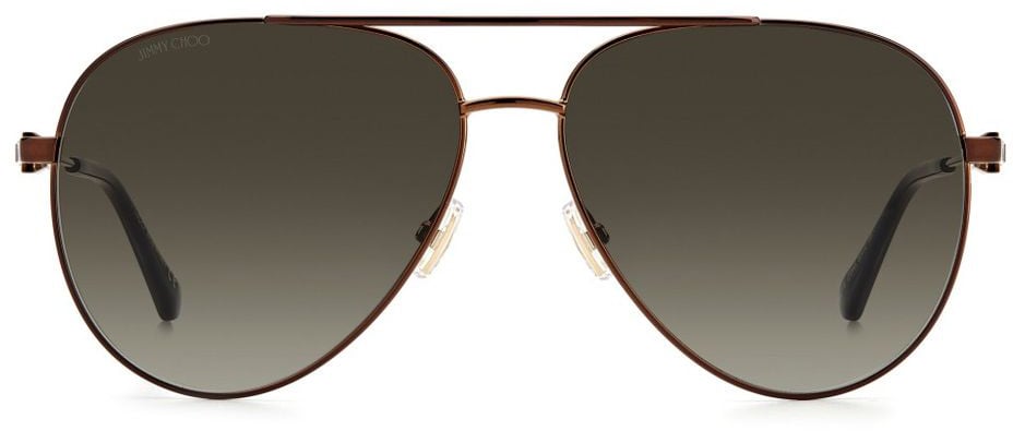 Jimmy Choo Brown Metal Sunglasses Bruin