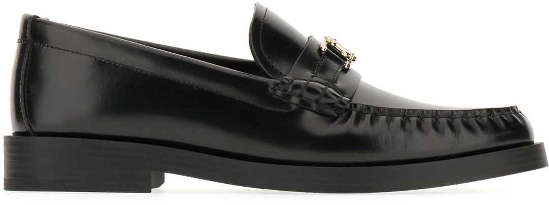 Jimmy Choo Jimmy Choo Black leather Addie loafers Zwart