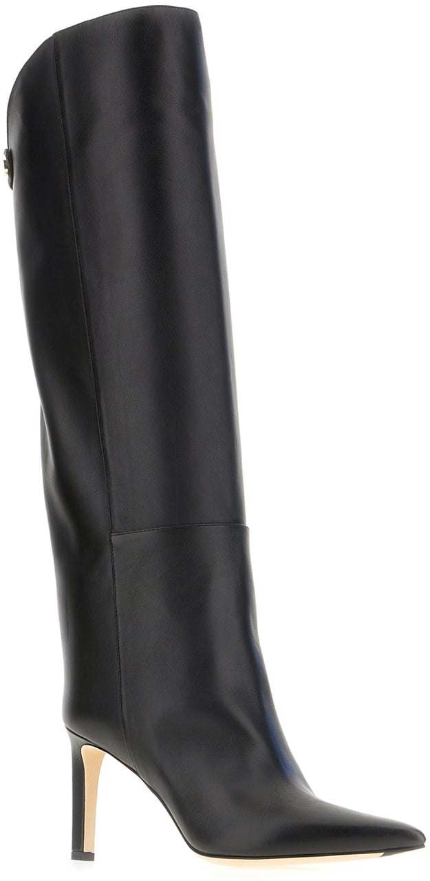 Jimmy Choo Black leather Alizze boots Zwart