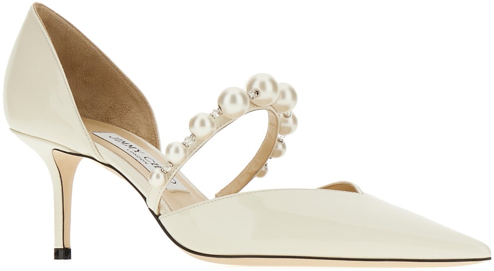 Jimmy Choo Jimmy Choo Ivory leather Aurelie pumps Neutraal