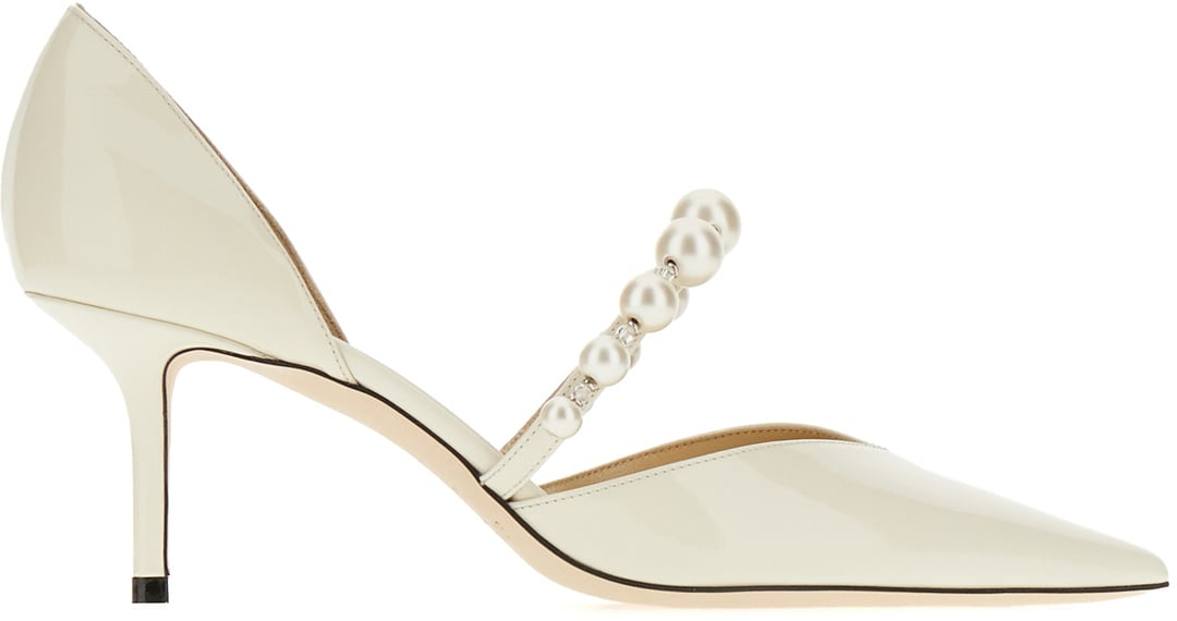 Jimmy Choo Jimmy Choo Ivory leather Aurelie pumps Neutraal