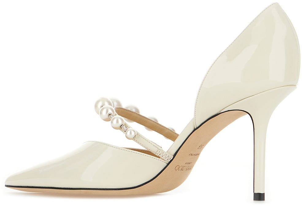 Jimmy Choo Jimmy Choo Ivory leather Aurelie pumps Neutraal