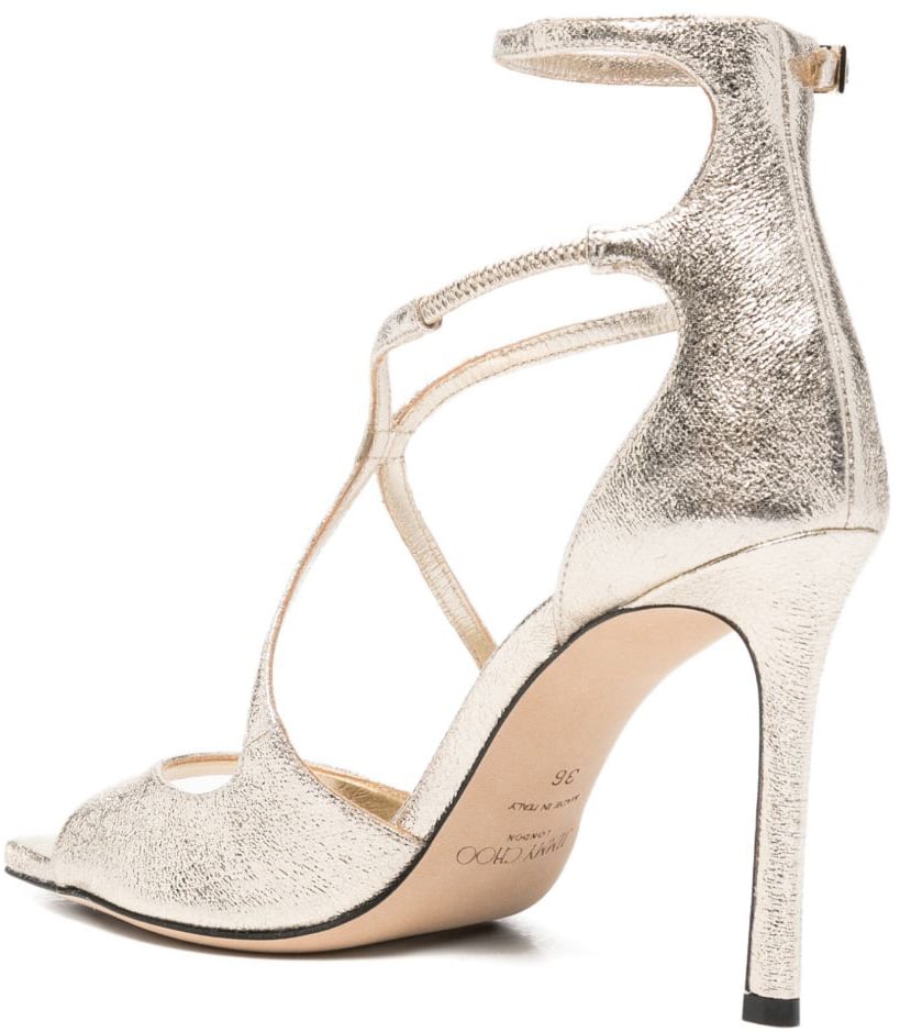 Jimmy Choo Sandals Grey Goud