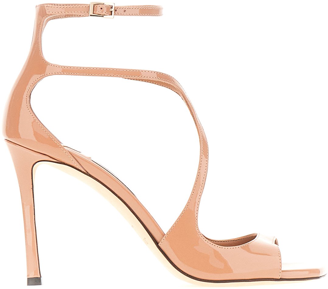 Jimmy Choo Biscuit leather Azia sandals Roze
