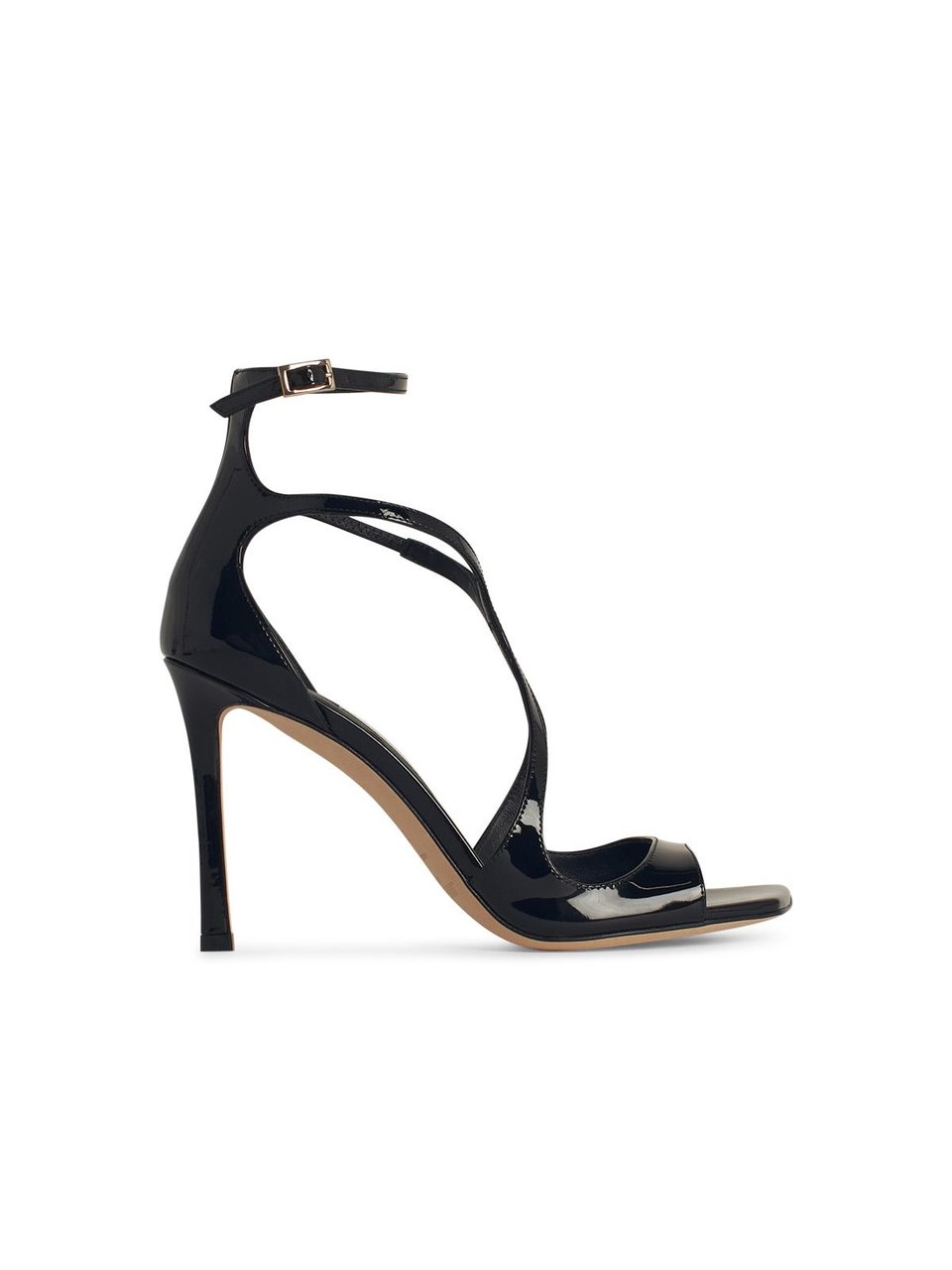 Jimmy Choo Azia Sandals In Black Leather Rood