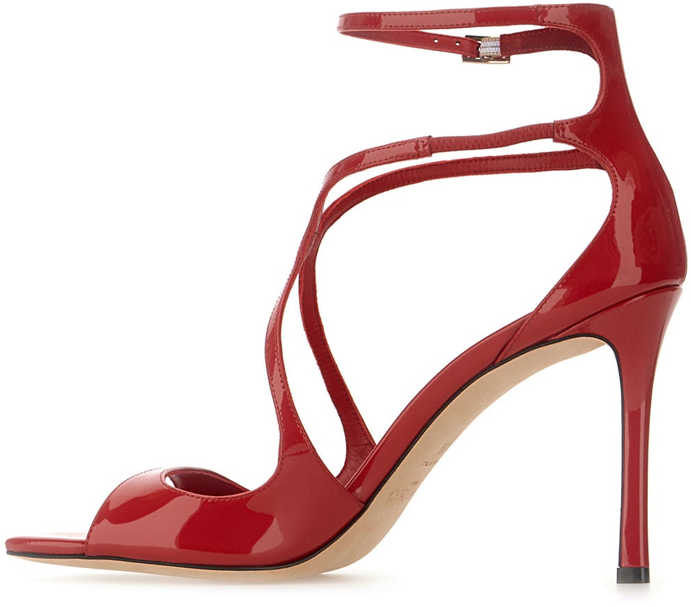 Jimmy Choo Jimmy Choo Red leather Azia sandals Rood