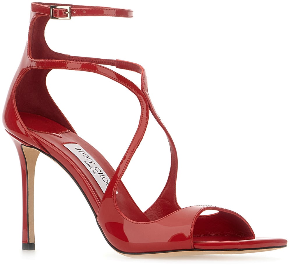 Jimmy Choo Jimmy Choo Red leather Azia sandals Rood