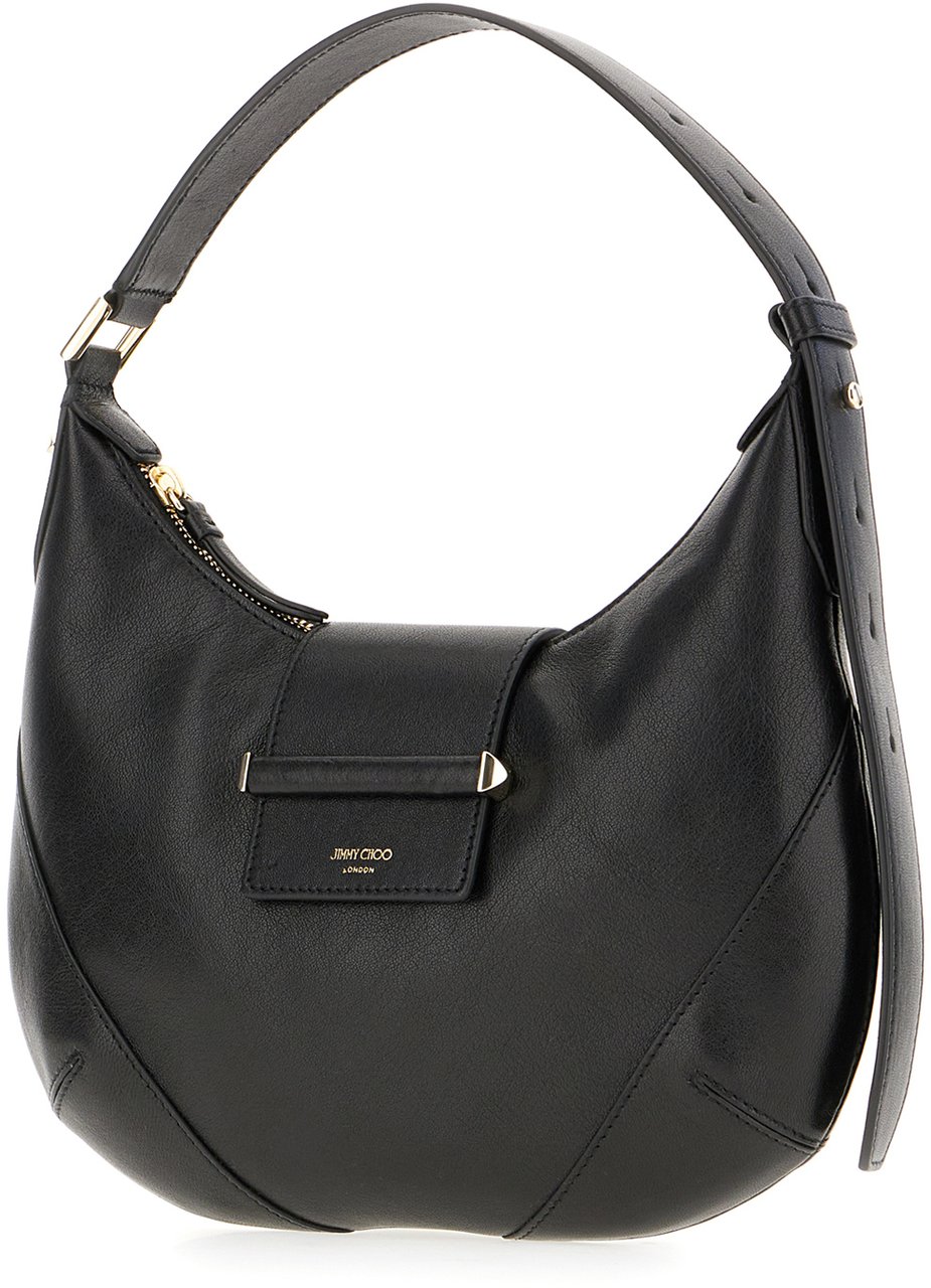 Jimmy Choo Jimmy Choo Black leather handbag Zwart