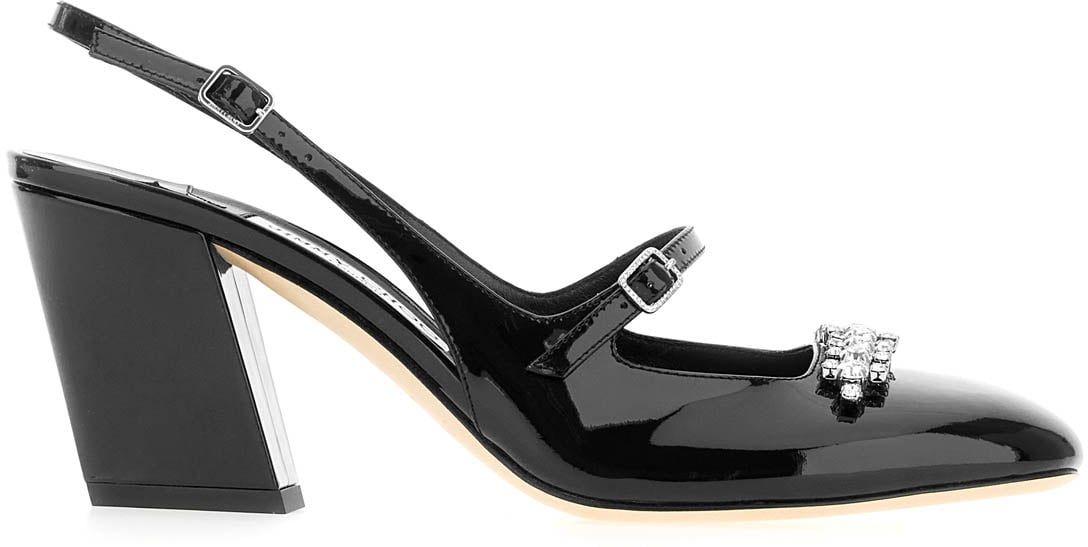 Jimmy Choo Jimmy Choo Black leather Belinda pumps Zwart
