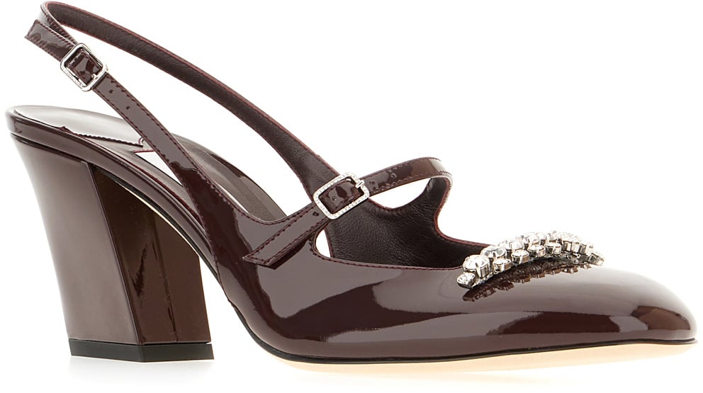 Jimmy Choo Jimmy Choo Aubergine leather Belinda pumps Paars