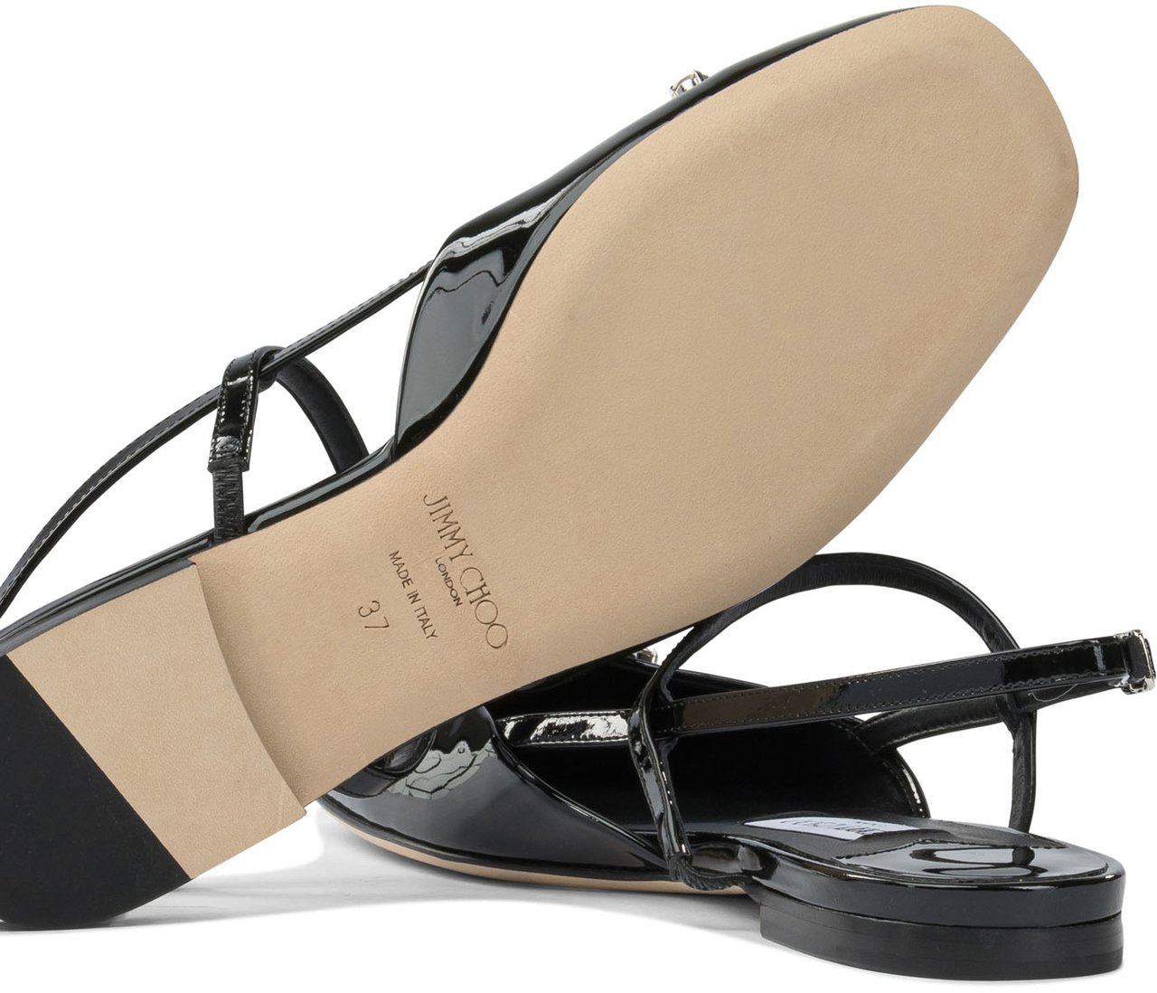 Jimmy Choo "Belinda" slingback ballet flats Zwart