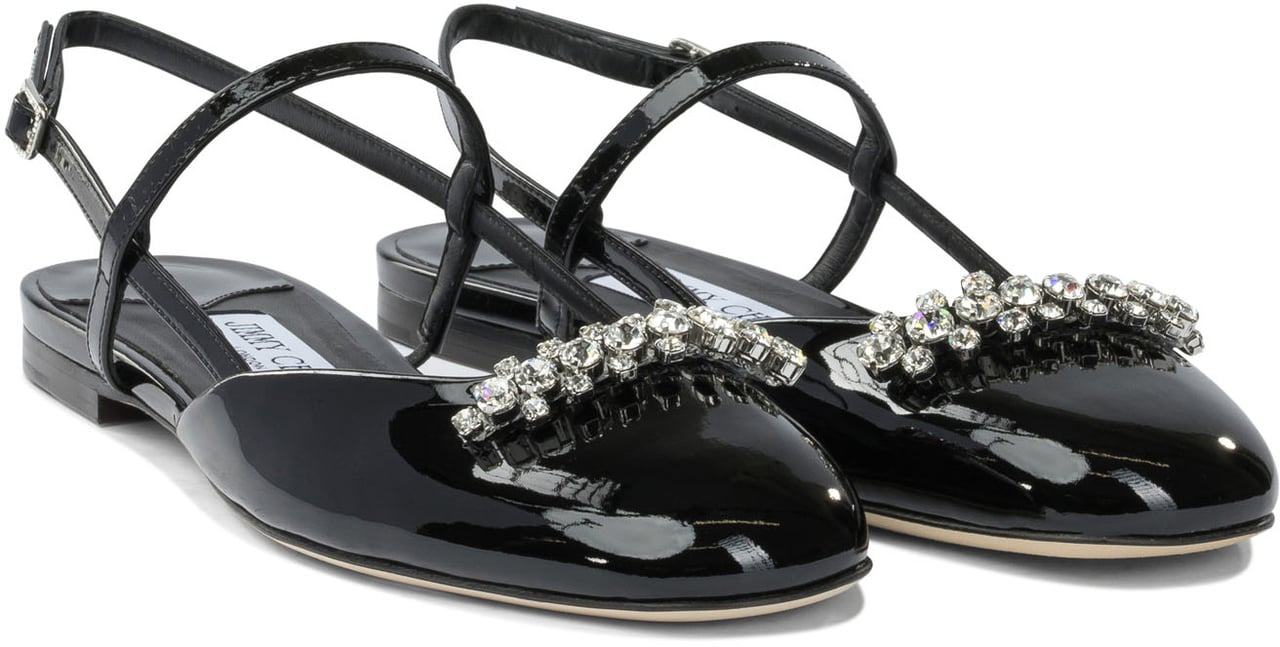 Jimmy Choo "Belinda" slingback ballet flats Zwart