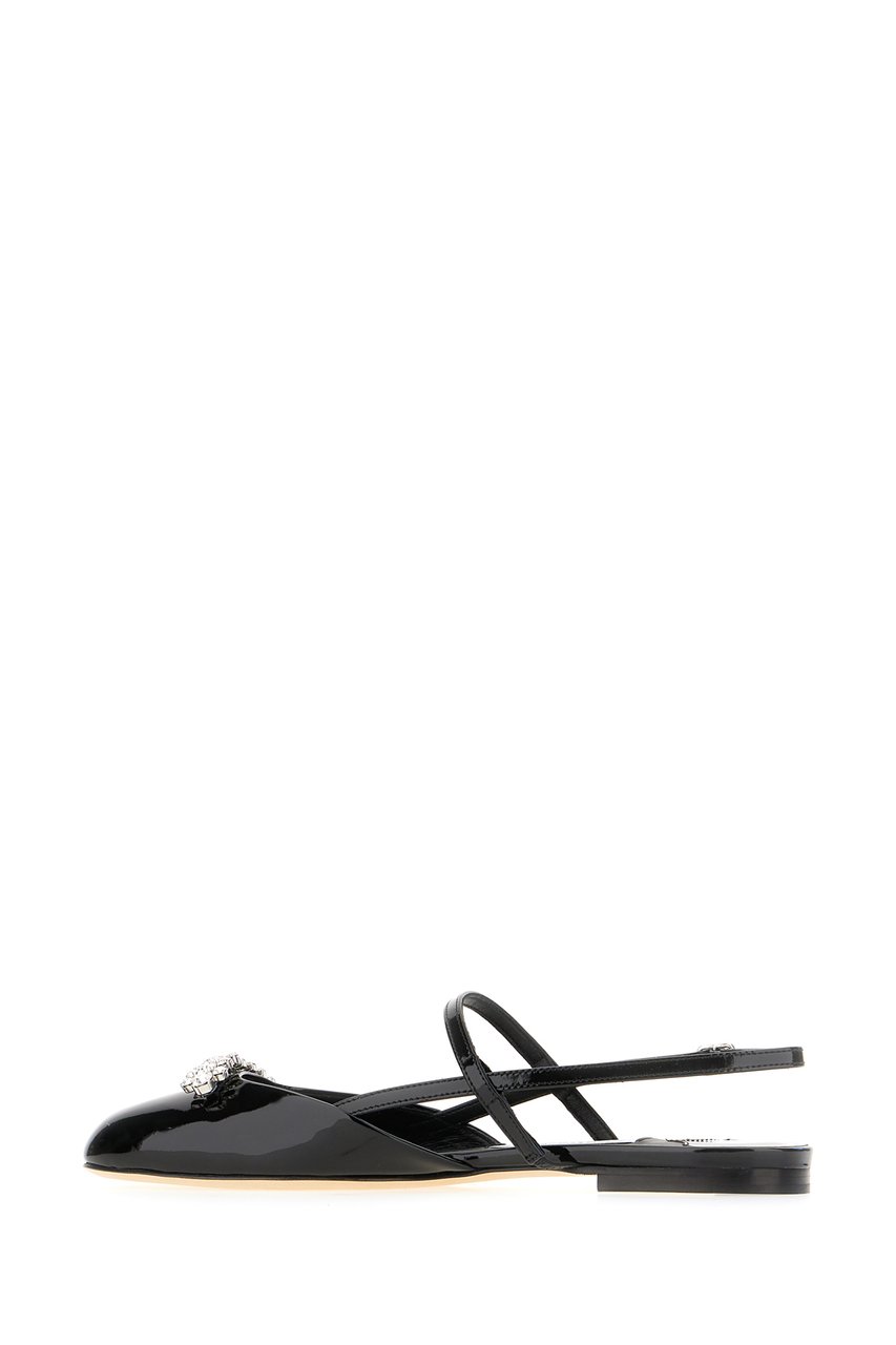 Jimmy Choo Black leather Belinda ballerinas Zwart