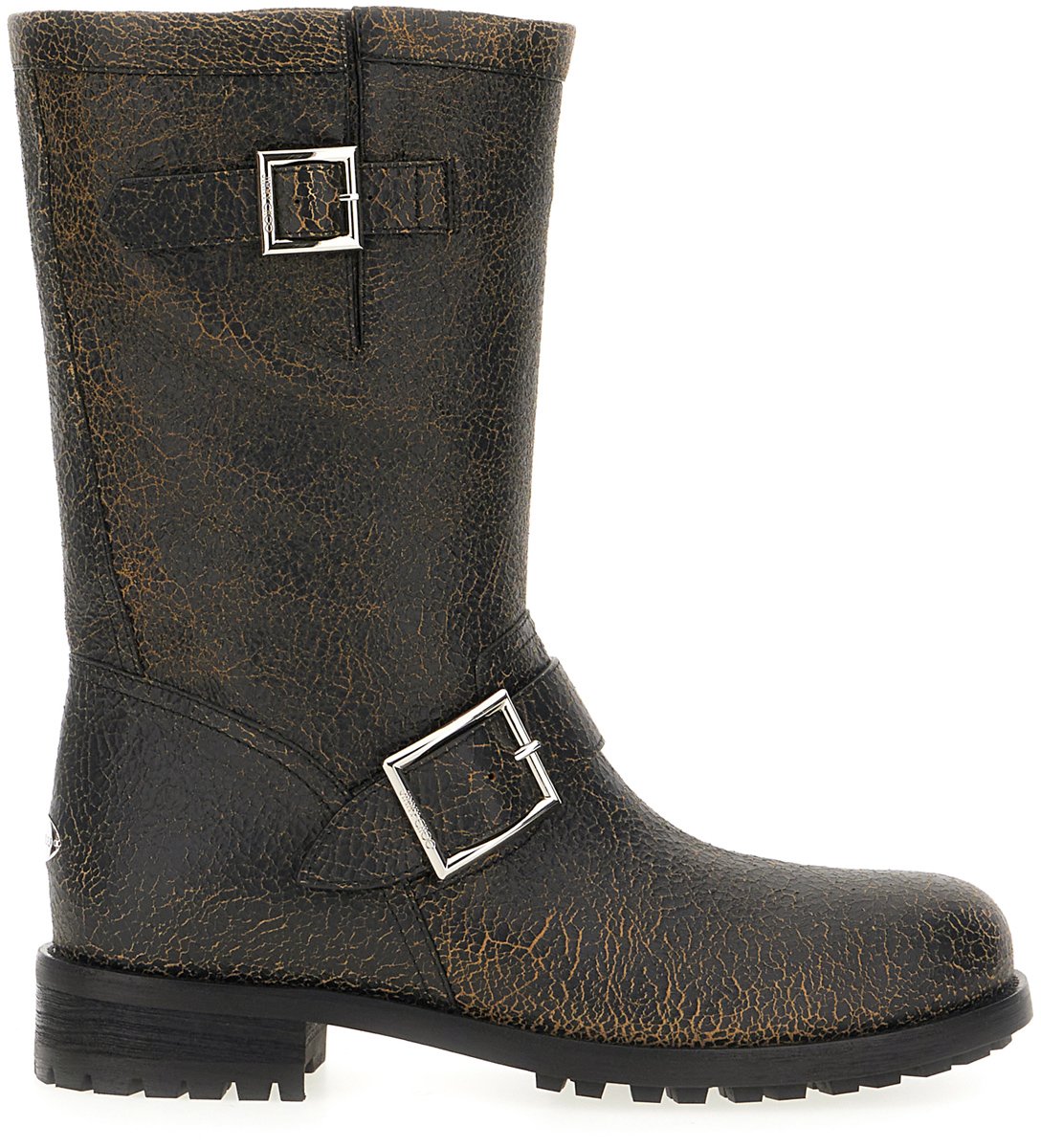 Jimmy Choo Black leather boots Zwart